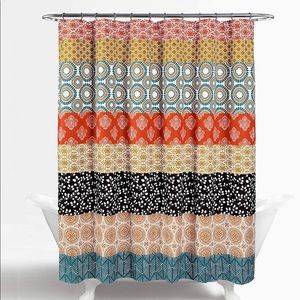 Shower curtain, boho style, colorful bohemian